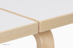 Aalto Table foldable DL81C Klapptisch, Wei�es HPL | Artek