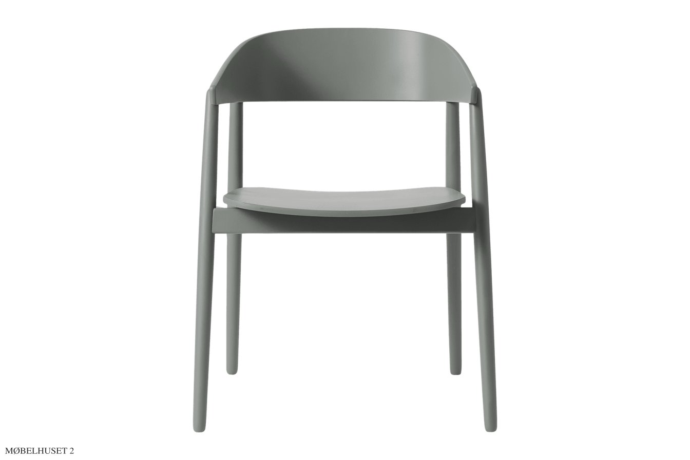AC2 Stol b�g, Buche grau RAL7042, Furnier | Andersen Furniture