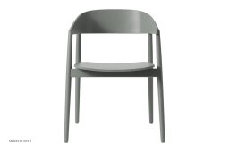 AC2 Stol b�g, Buche grau RAL7042, Furnier | Andersen Furniture