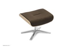Air fodskammel, Eg ubehandlet, Quattro x-fod aluminium, Stof | Evita Concrete 41 | Conform