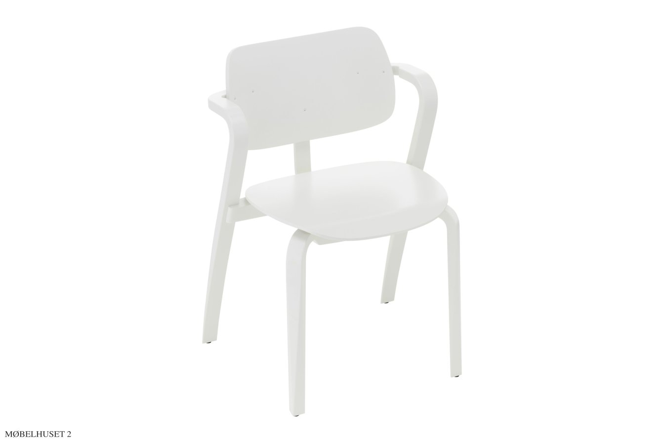 Aslak Chair spisebordsstol, Hvid | Artek