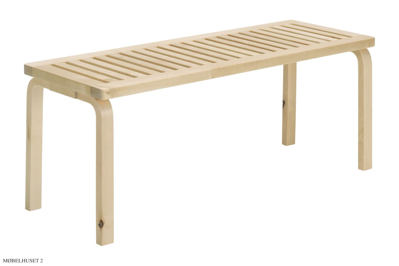 Bench 153A | Lamel top, Vild birk | Artek