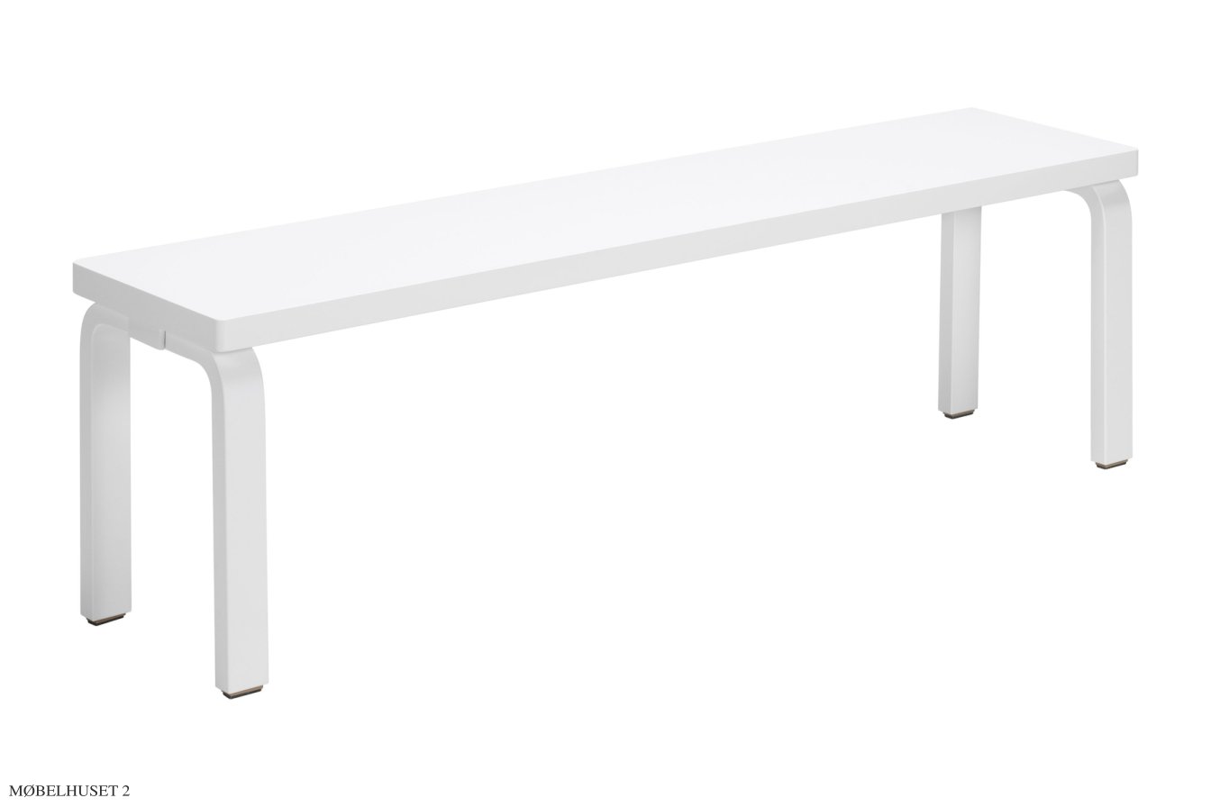 Bench 168B b�nk, Hvidlakeret birk | Artek
