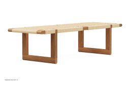 BM0489 b�nk og sofabord med papirgarn, BM0489L – 138 cm (billede 2) | Carl Hansen & S�n