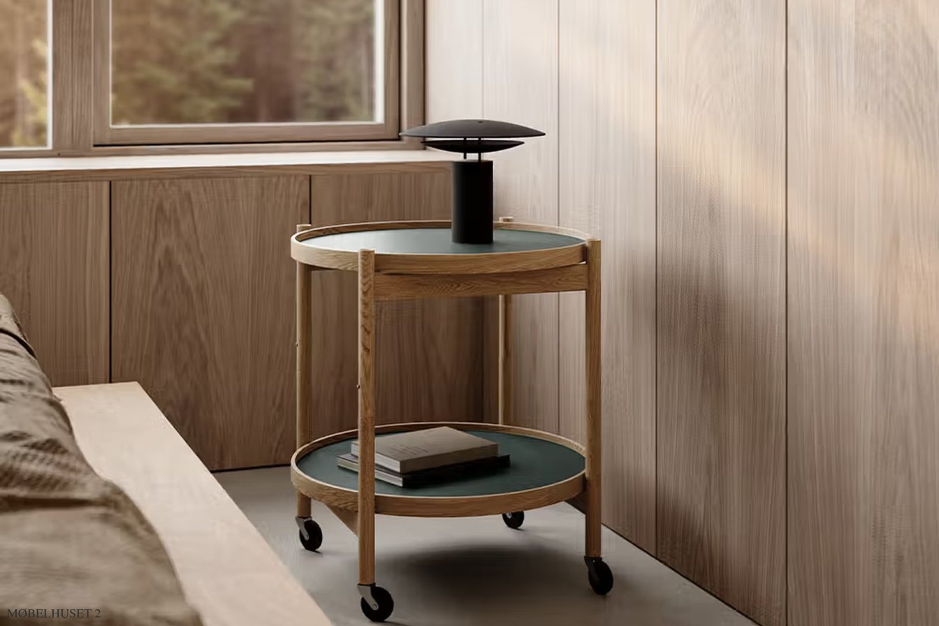 B�lling bakkebord Nano, Modell 50, Eiche unbehandelt, Forest – Kiefergr�n/Pastellgr�n | Brdr. Kr�ger