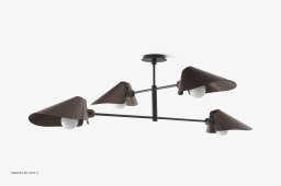 Bonnet SC91-SC93 lysekrone, SC91 - h�jde 40 cm, Black & Bronzed | &Tradition