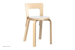 Chair 65 Esszimmerstuhl, Birke/wei�es HPL | Artek