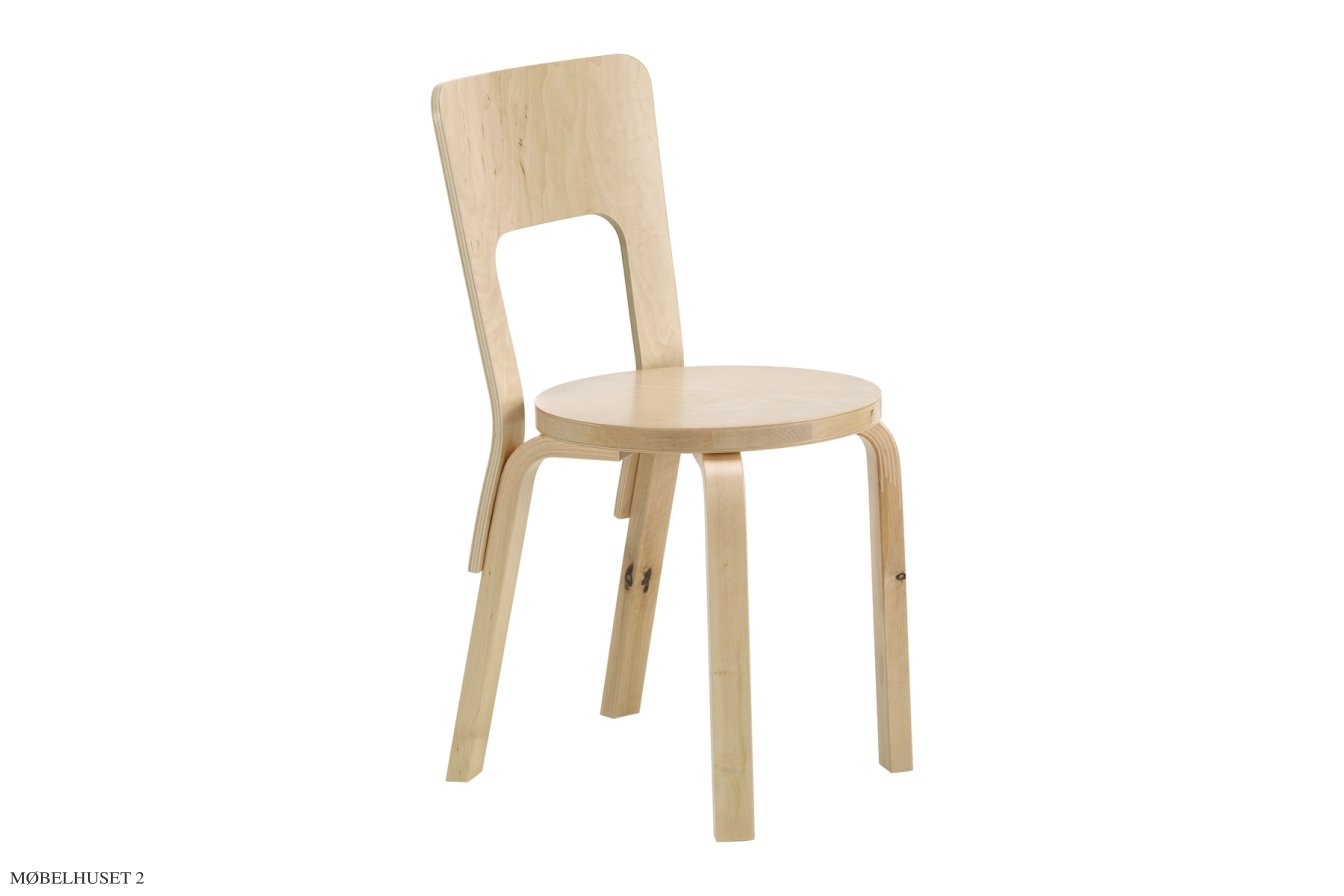 Chair 66 spisebordsstol, Vild birk | Artek