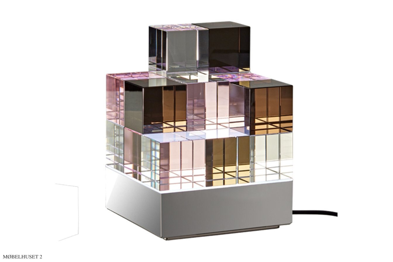 Cubelight bordlampe, MSCL 2 med rosette | Tecnolumen