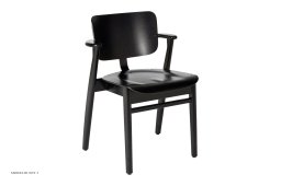 Domus Chair armstol, Sort bejdse birk | Artek