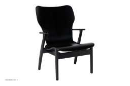 Domus Lounge Chair Sessel, Schwarz lackiert Birke | Artek