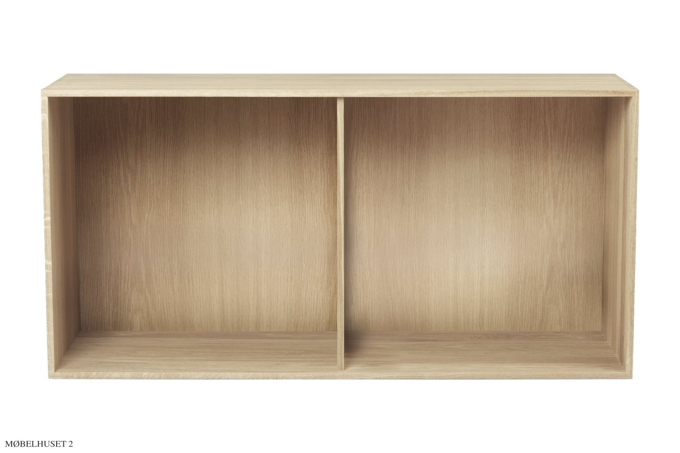 FK63 Tiefes Regal, Tiefes Regal 56 � 112 cm (liegend), Eiche wei� ge�lt | Carl Hansen & S�n