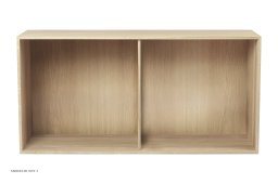 FK63 Tiefes Regal, Tiefes Regal 56 � 112 cm (liegend), Eiche wei� ge�lt | Carl Hansen & S�n