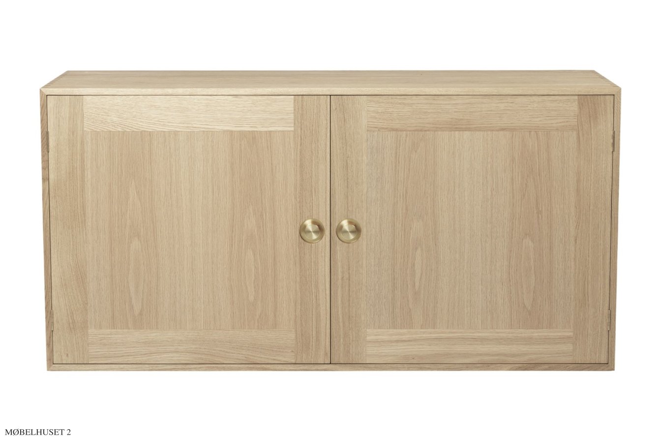 FK63 Schrank, Schrank 56 � 112 cm, Eiche wei� ge�lt | Carl Hansen & S�n