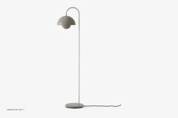 Flowerpot VP12 Stehleuchte, Grey Beige | &Tradition