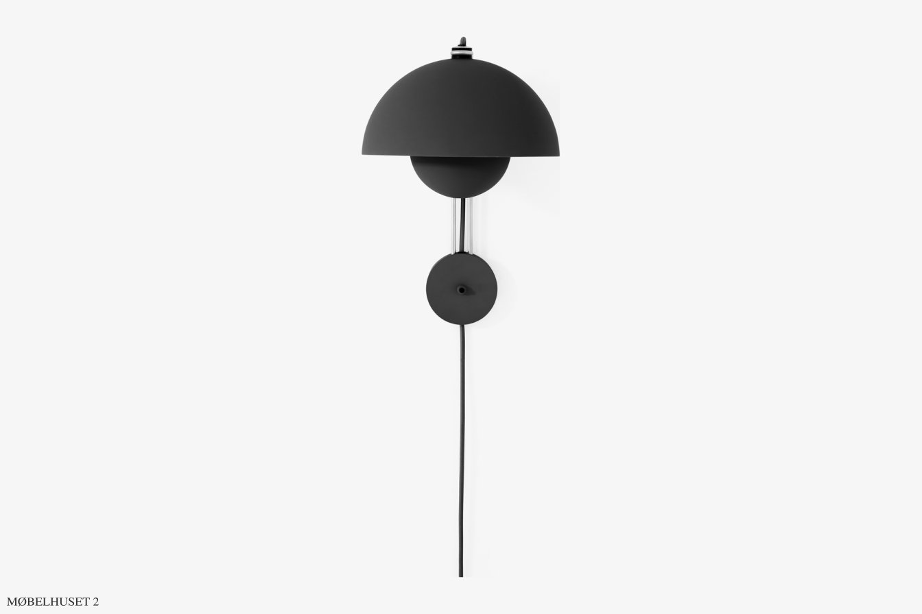 Flowerpot VP8 Wandleuchte, Matt Black | &Tradition