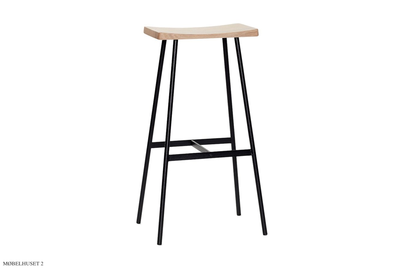 HC2 Barstol, H79 cm, Eiche wei� pigmentiert matt lackiert | Andersen Furniture