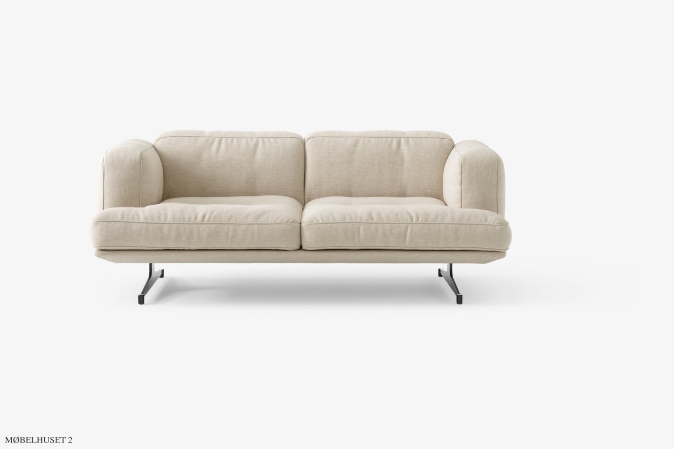 Inland AV22 Sofa, Warm Black, Clay 0011 | &Tradition