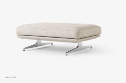 Inland AV32 Bank, Poliertes Aluminium, Clay 011 | &Tradition