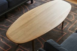 Jari Low Tables, Ellipse 180x80, R�uchereiche ge�lt | Brdr. Kr�ger