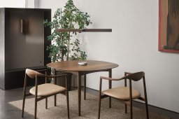 JARI Spisebordsstol, R�uchereiche ge�lt, Leder | Almond | Brdr. Kr�ger