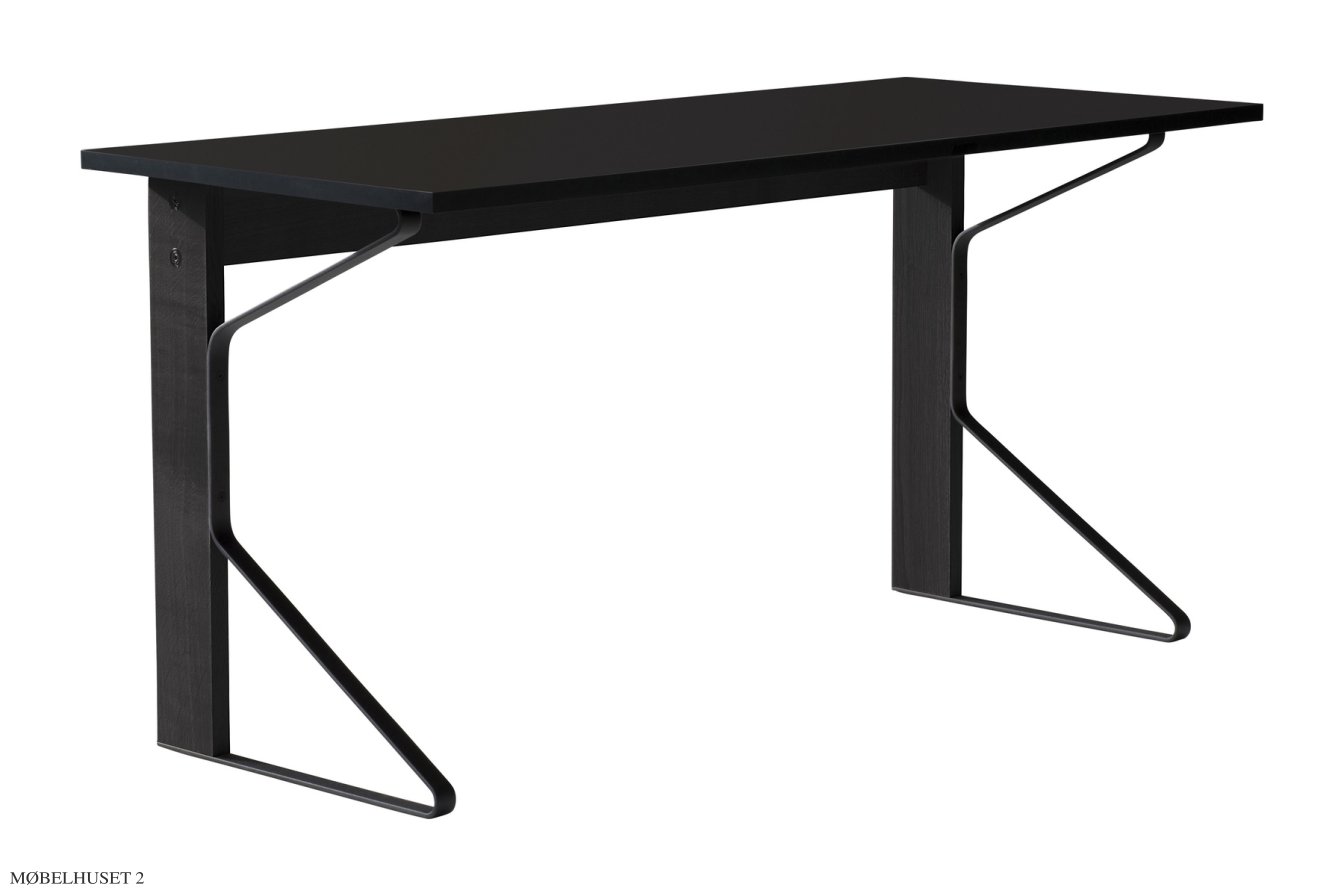 Kaari Desk REB 005 Schreibtisch, Schwarz HPL/schwarz lackiert Eiche | Artek