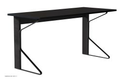 Kaari Desk REB 005 Schreibtisch, Schwarz HPL/schwarz lackiert Eiche | Artek