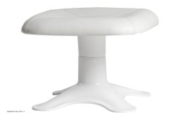 Karuselli Ottoman Hocker, Wei�/wei� Prestige Leder | Artek
