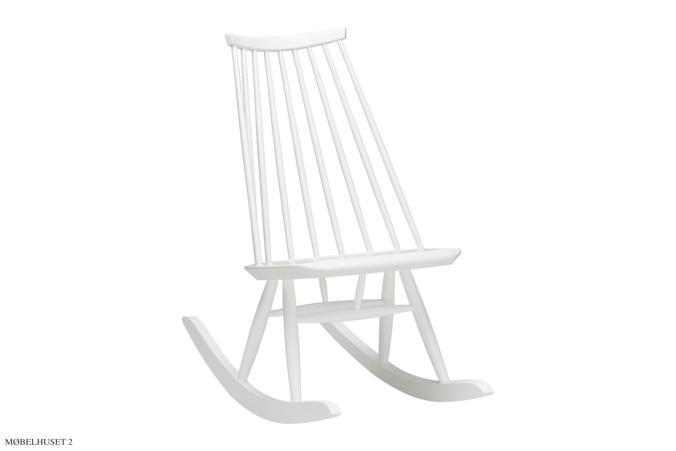 Mademoiselle Rocking Chair Schaukelstuhl, Wei� lackiert | Artek