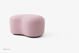 Margas LC5 Pouf, Schwarz, Acca 0621 | &Tradition
