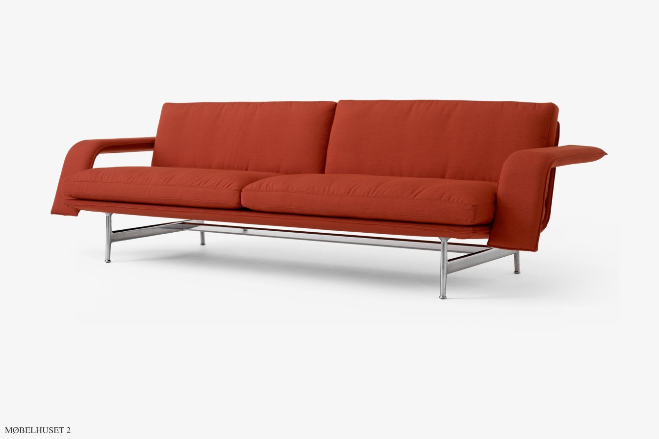 Meantime AV31 Sofa, Poliertes Aluminium, Fiord 0571 | &Tradition