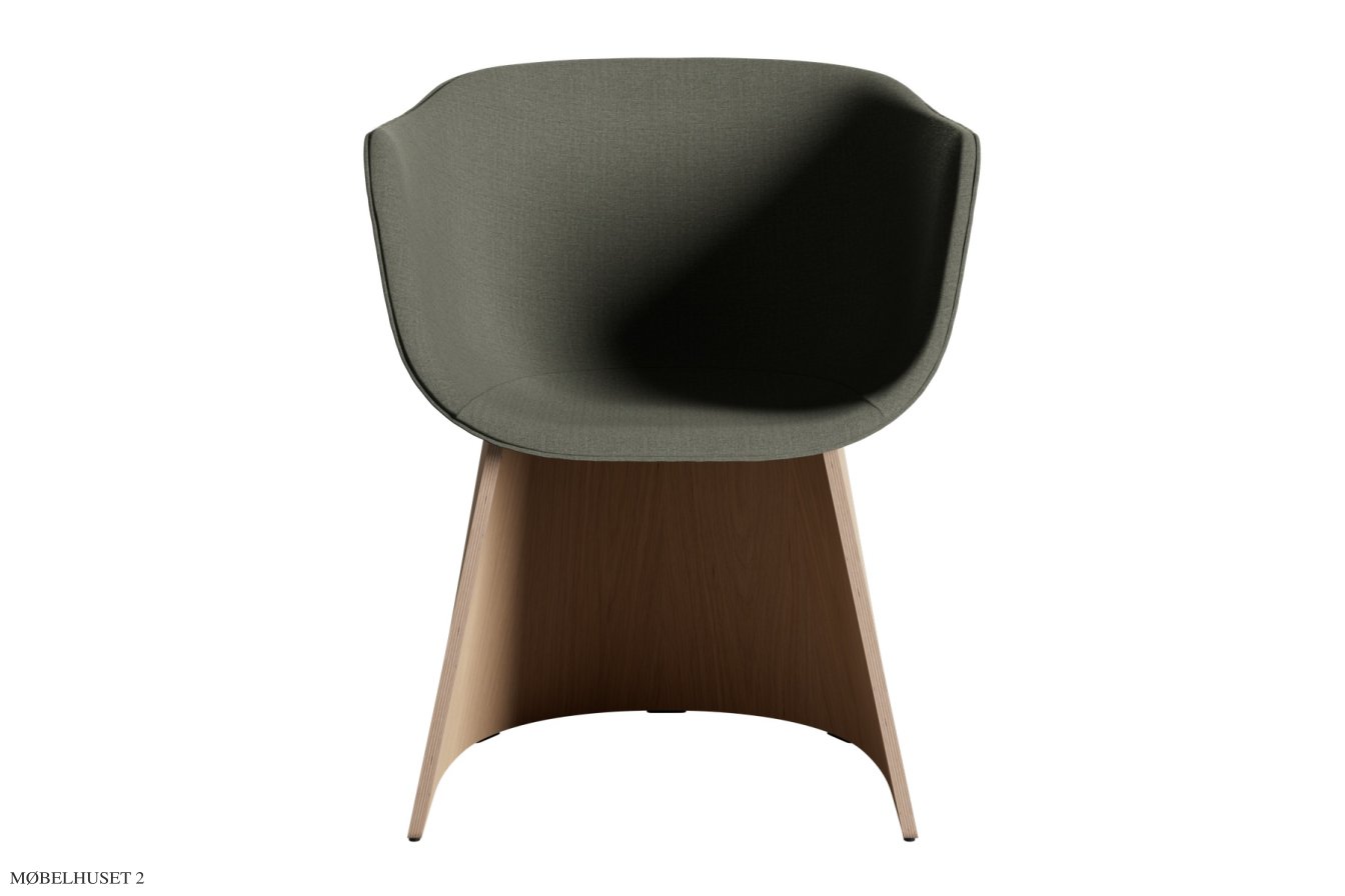 Monolit Armlehnstuhl CM220V mit Furnierbasis | Fritz Hansen