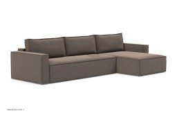 Newilla Schlafsofa mit Chaiselongue, Boucl� Taupe 530 | Innovation Living