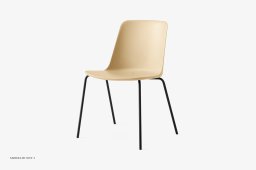 Rely HW138 Stuhl, Beige Sand Black | &Tradition