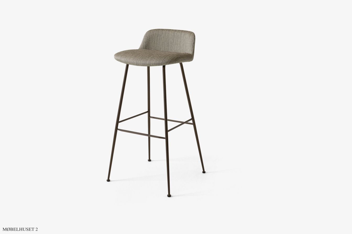 Rely HW88 Thekenhocker gepolstert, Bronziert, Fuse 0351 | &Tradition