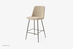 Rely HW93 Thekenhocker gepolstert, Bronziert, Karakorum 003 | &Tradition