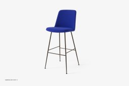 Rely HW99 Thekenhocker gepolstert mit Sitzkissen, Bronziert, Hallingdal 773 | &Tradition