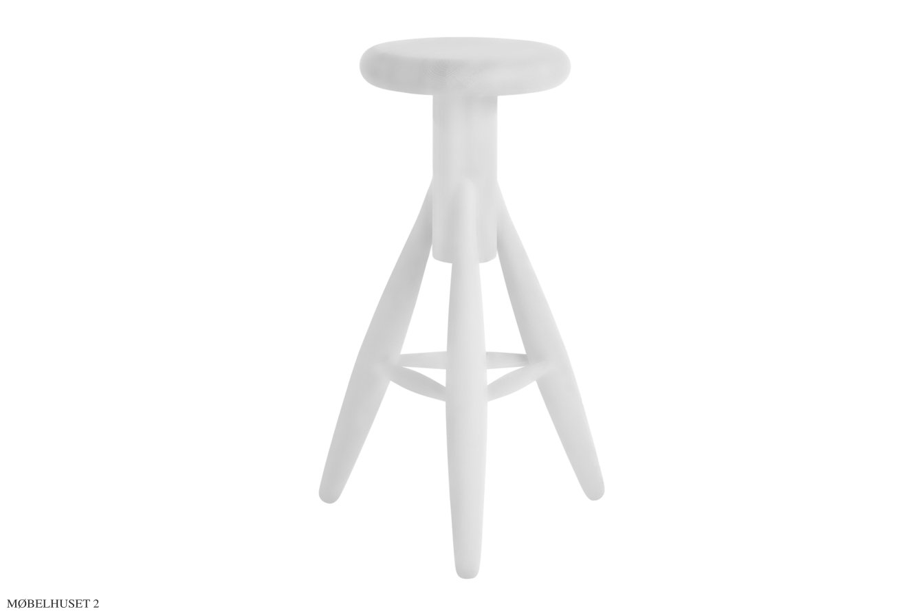 Rocket Bar Stool Barhocker, Eiche wei� lackiert | Artek