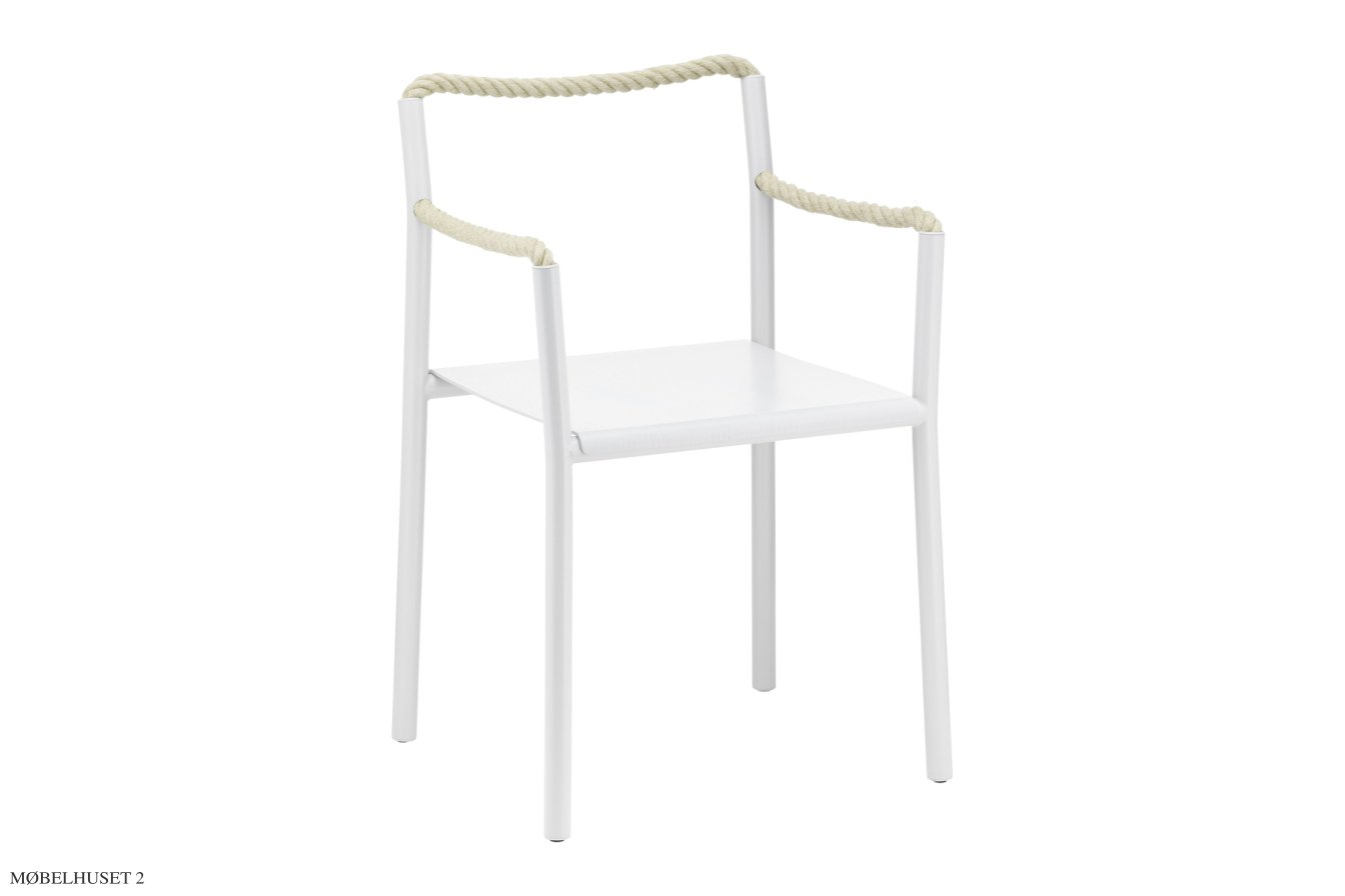 Rope Chair Armlehnstuhl, Lysegr�/natur hamp | Artek