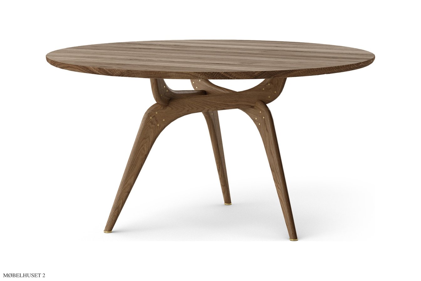 TRIIIO Spisebord, R�uchereiche ge�lt, Massivholz-Tischplatte | Brdr. Kr�ger