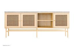 ATBO TV-reol 55 x 140, Ask klar olie