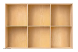 ATBO 105 reol 70 x 104,4 med lodrette mellemsider, 30 cm, Ask klar olie