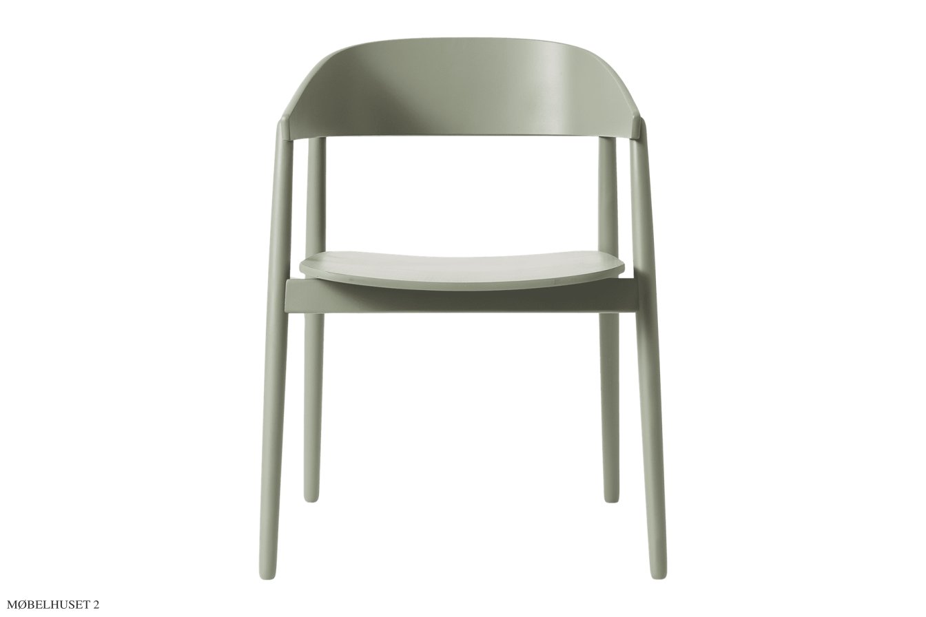 AC2 Stol b�g, Buche gr�n RAL7033, Furnier | Andersen Furniture