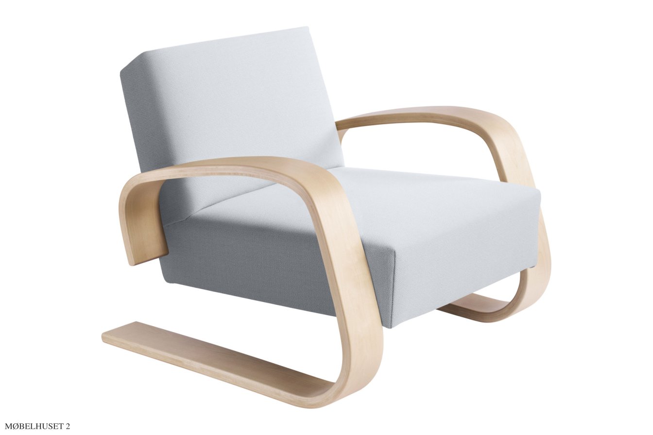 Armchair 400 \"Tank\" Sessel, Birke | Stoff Tonus | Artek