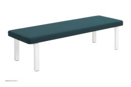 Bench 167 Bank, Wei� lackiert Birke/Stoff Preisgruppe F40 | Artek