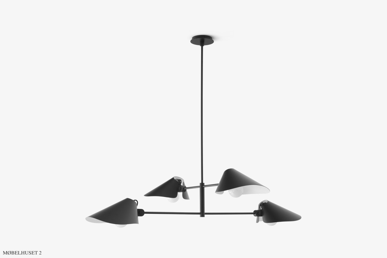 Bonnet SC91-SC93 lysekrone, SC92 - h�jde 110 cm, Black | &Tradition
