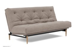 Colpus Schlafsofa, Helle Eiche / schwarzes Metall, Cordufine Beige 318 | Innovation Living