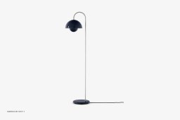 Flowerpot VP12 Stehleuchte, Steel Blue | &Tradition