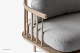 Fly SC12 Sofa, Eiche ge�lt, Hot Madison 094 | &Tradition