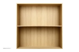 ATBO Reol 70 x 70, Vandret mellemside, 34,5 cm, Eg mat lak